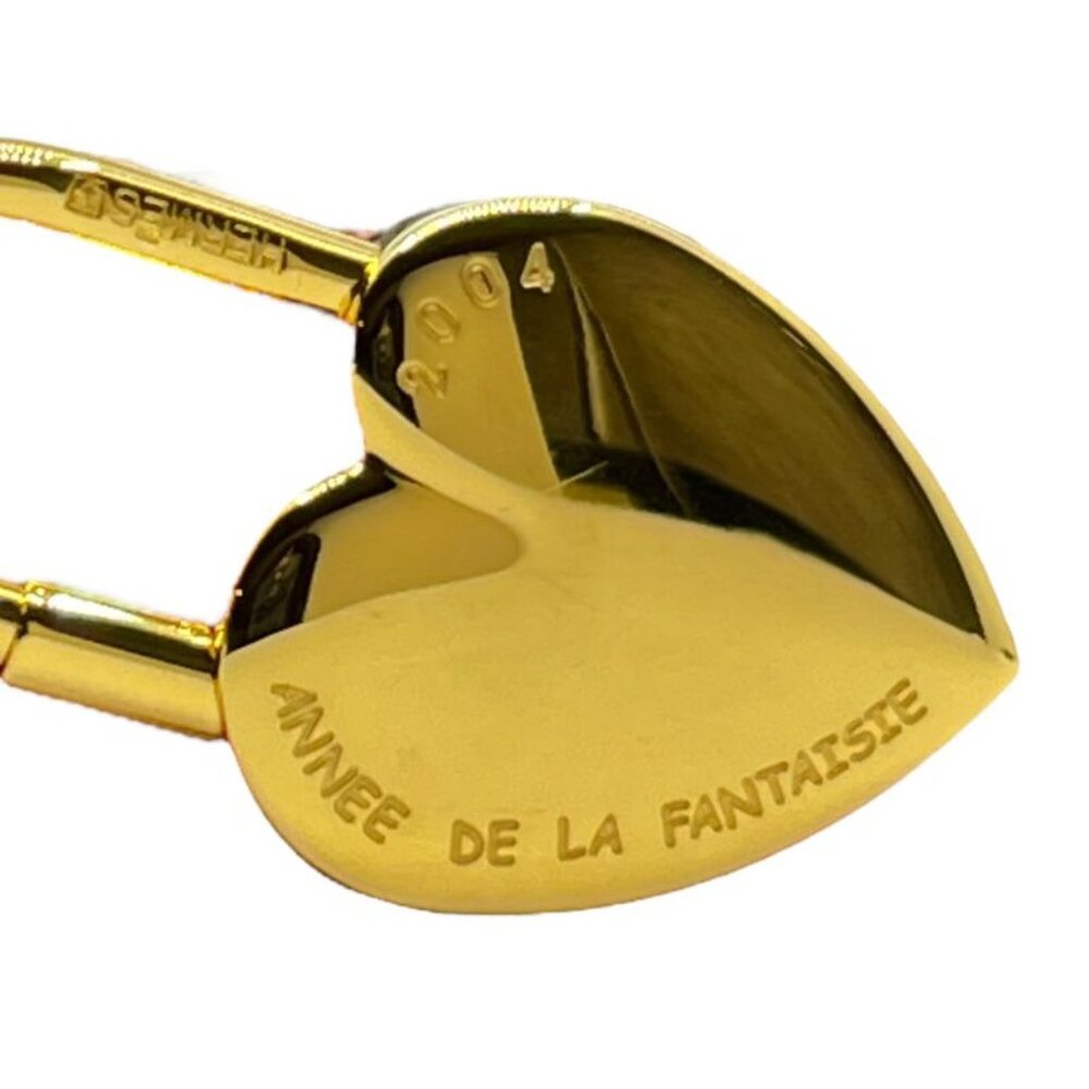 Hermes 2004 Limited Edition Heart Cadena Charm Heart Key Cadena Charm Annual - Picture 8 of 10